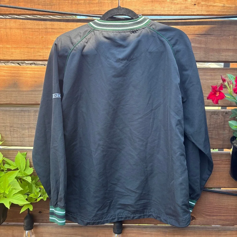 CCM Windbreaker Youth Large Black Minnesota Wild Gently Used V-Neck Pullover